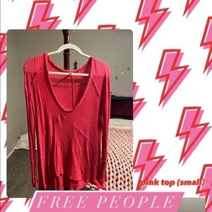Free People pink tunic